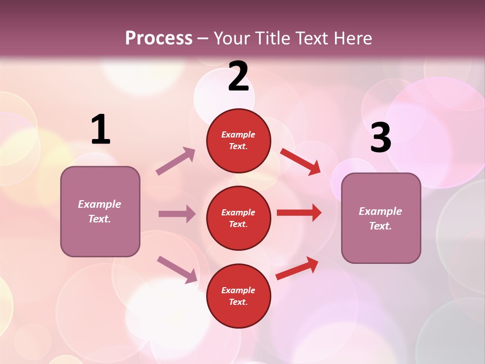 A Blurry Background With A Lot Of Lights PowerPoint Template