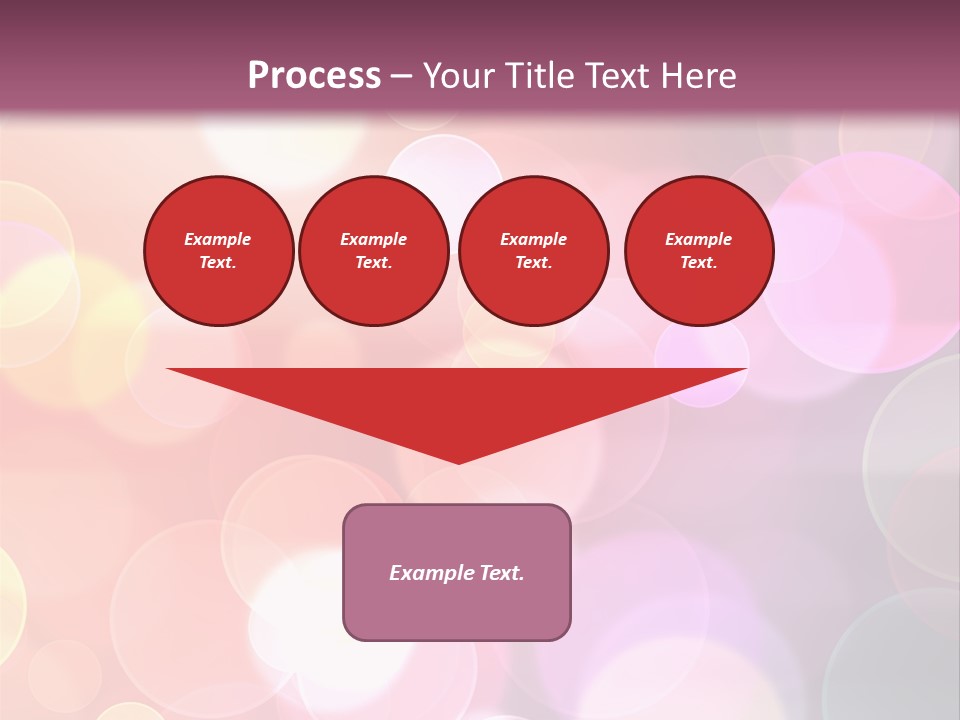 A Blurry Background With A Lot Of Lights PowerPoint Template