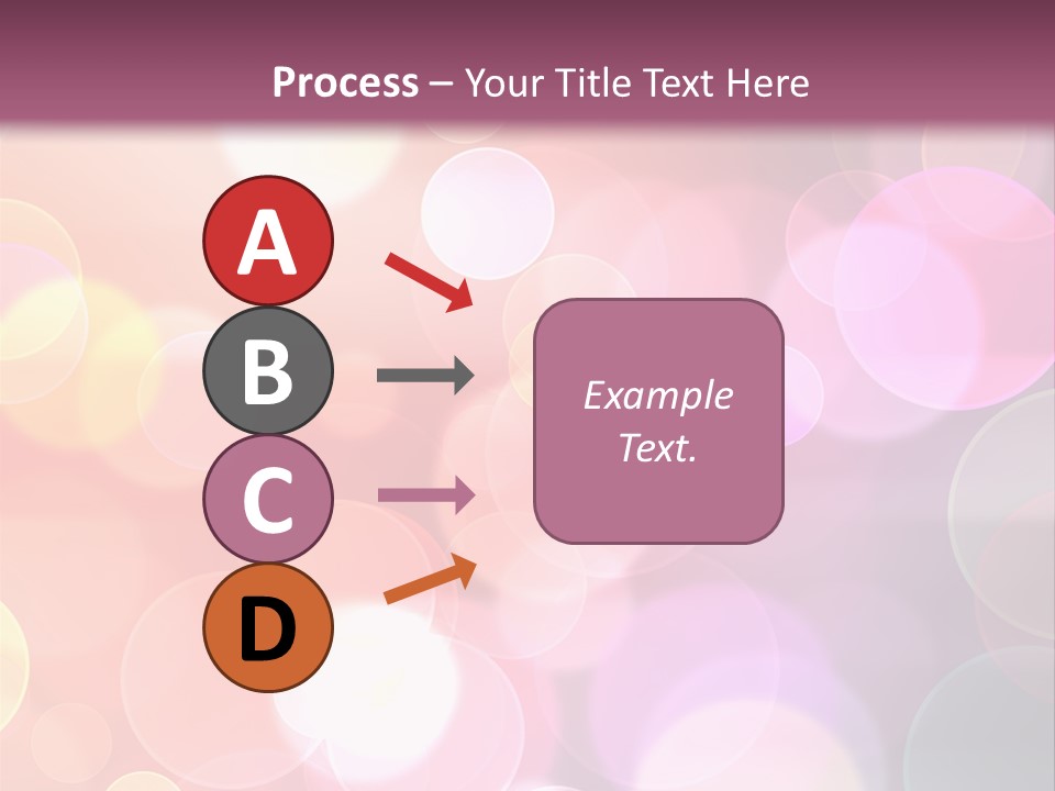 A Blurry Background With A Lot Of Lights PowerPoint Template