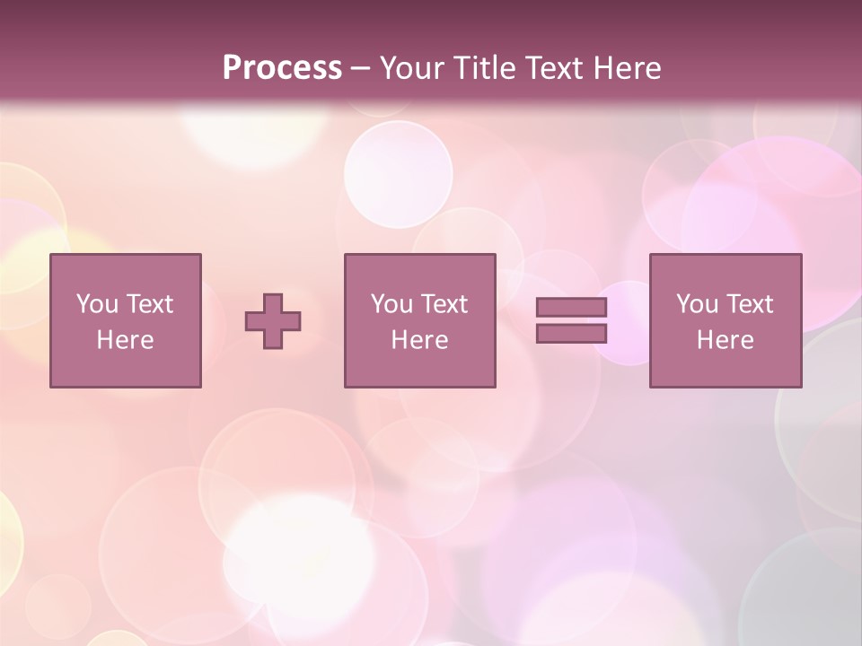 A Blurry Background With A Lot Of Lights PowerPoint Template