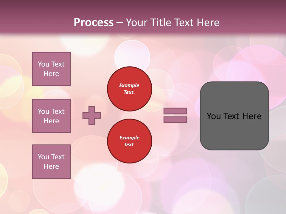 A Blurry Background With A Lot Of Lights PowerPoint Template