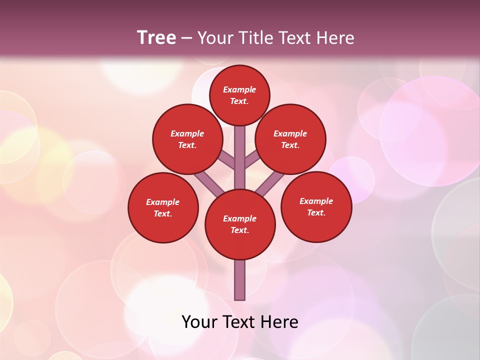 A Blurry Background With A Lot Of Lights PowerPoint Template