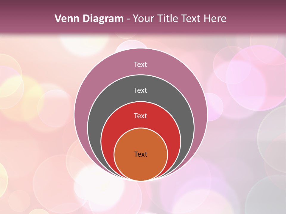 A Blurry Background With A Lot Of Lights PowerPoint Template