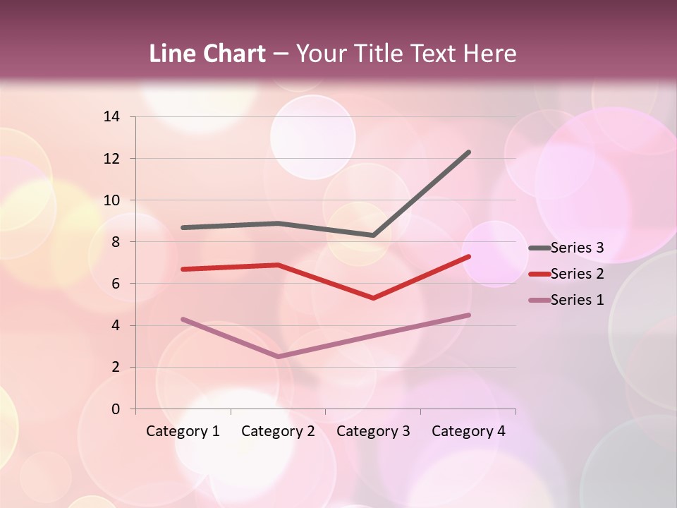 A Blurry Background With A Lot Of Lights PowerPoint Template