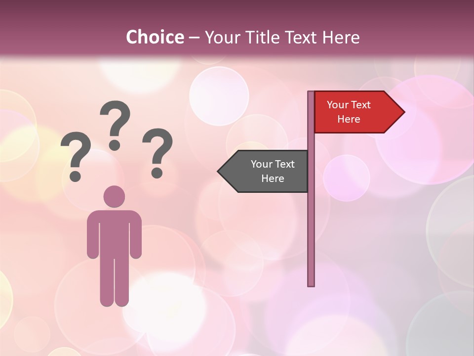 A Blurry Background With A Lot Of Lights PowerPoint Template