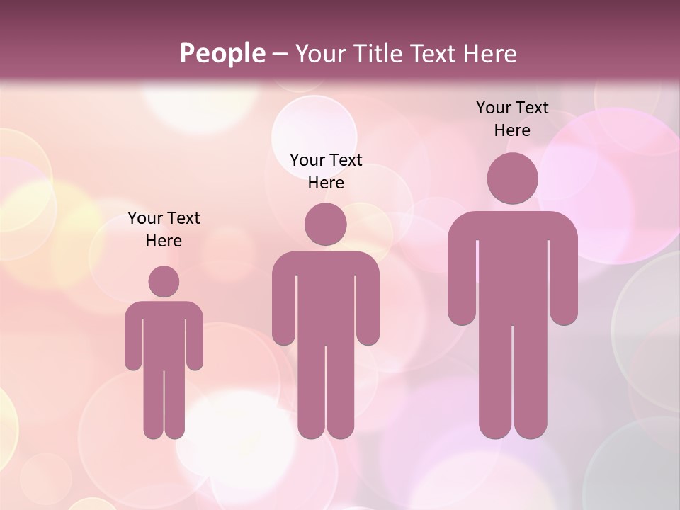 A Blurry Background With A Lot Of Lights PowerPoint Template