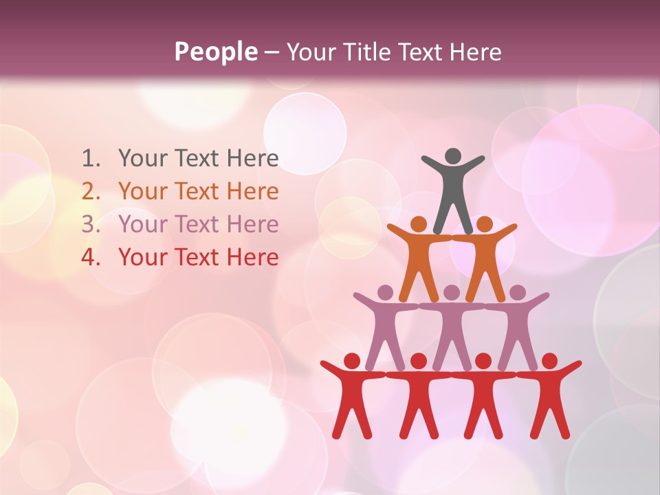 A Blurry Background With A Lot Of Lights PowerPoint Template