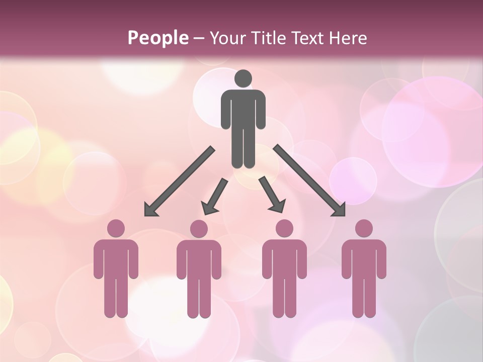 A Blurry Background With A Lot Of Lights PowerPoint Template