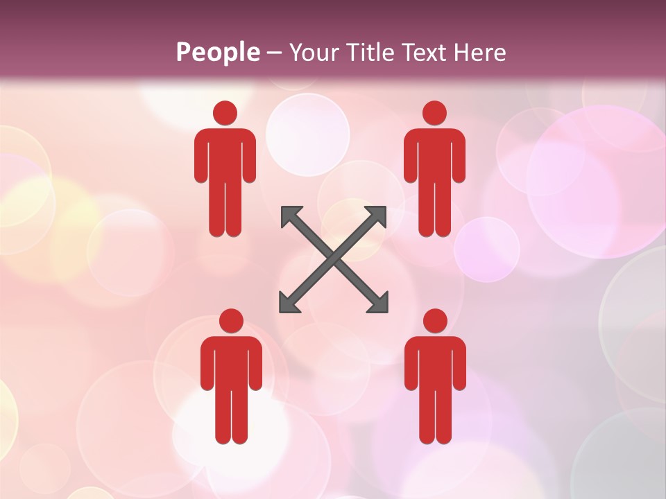 A Blurry Background With A Lot Of Lights PowerPoint Template