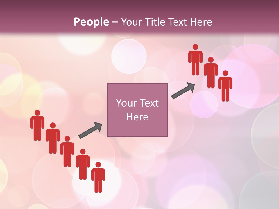 A Blurry Background With A Lot Of Lights PowerPoint Template