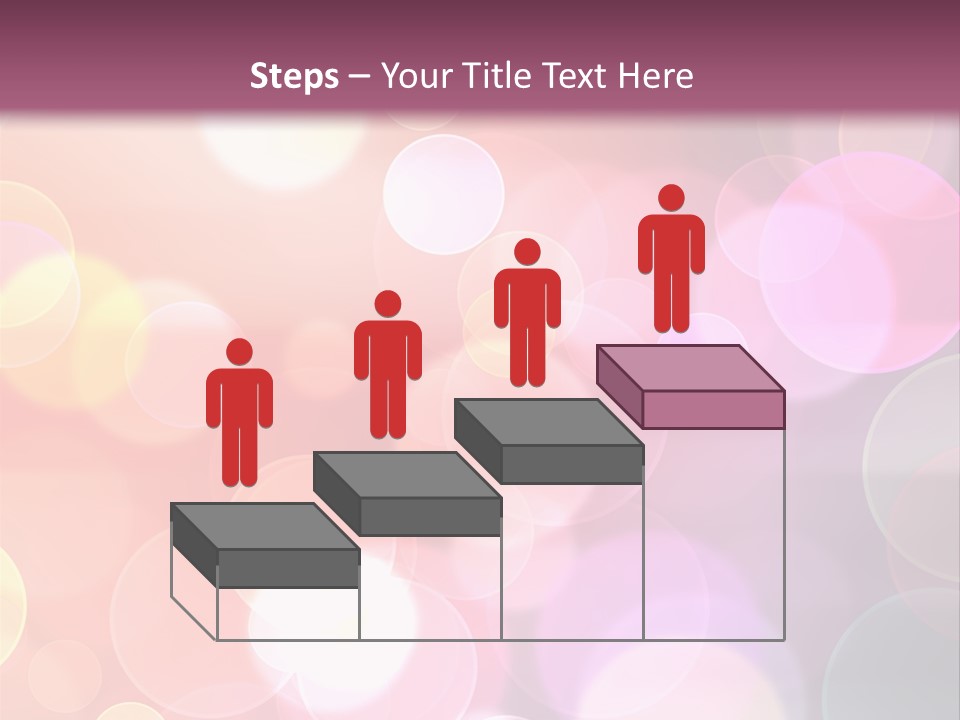A Blurry Background With A Lot Of Lights PowerPoint Template