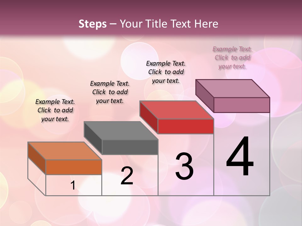 A Blurry Background With A Lot Of Lights PowerPoint Template