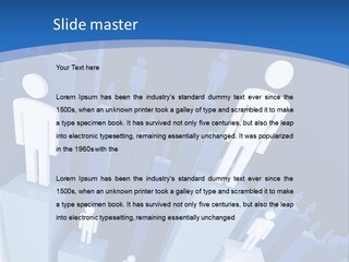 Worker On Business 3D Graph Stat Background PowerPoint Template