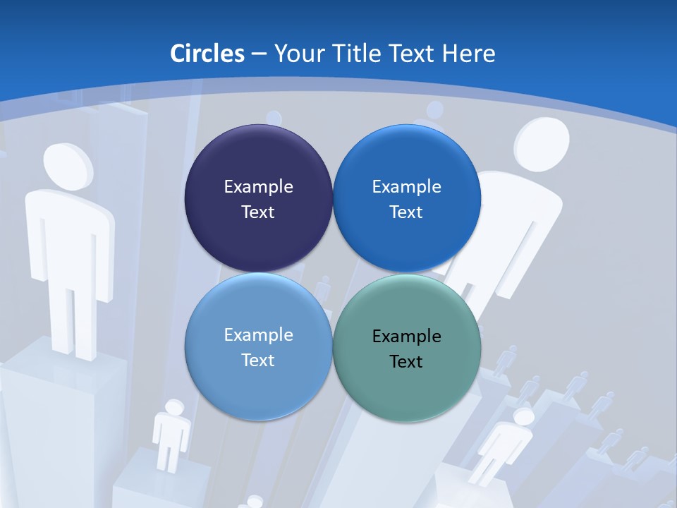 Worker On Business 3D Graph Stat Background PowerPoint Template