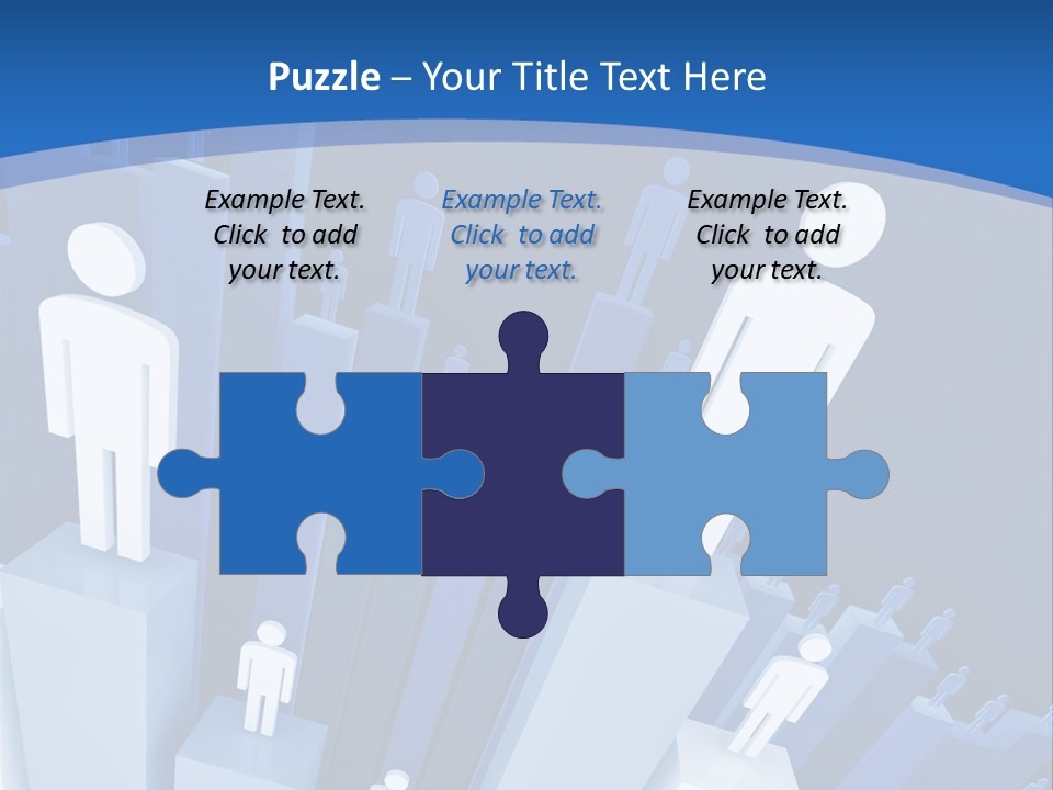 Worker On Business 3D Graph Stat Background PowerPoint Template