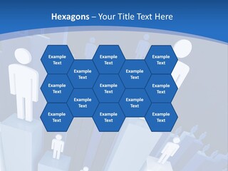 Worker On Business 3D Graph Stat Background PowerPoint Template