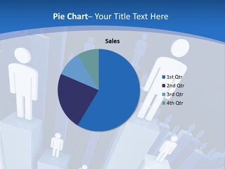 Worker On Business 3D Graph Stat Background PowerPoint Template