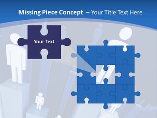 Worker On Business 3D Graph Stat Background PowerPoint Template