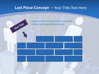 Worker On Business 3D Graph Stat Background PowerPoint Template