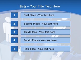 Worker On Business 3D Graph Stat Background PowerPoint Template