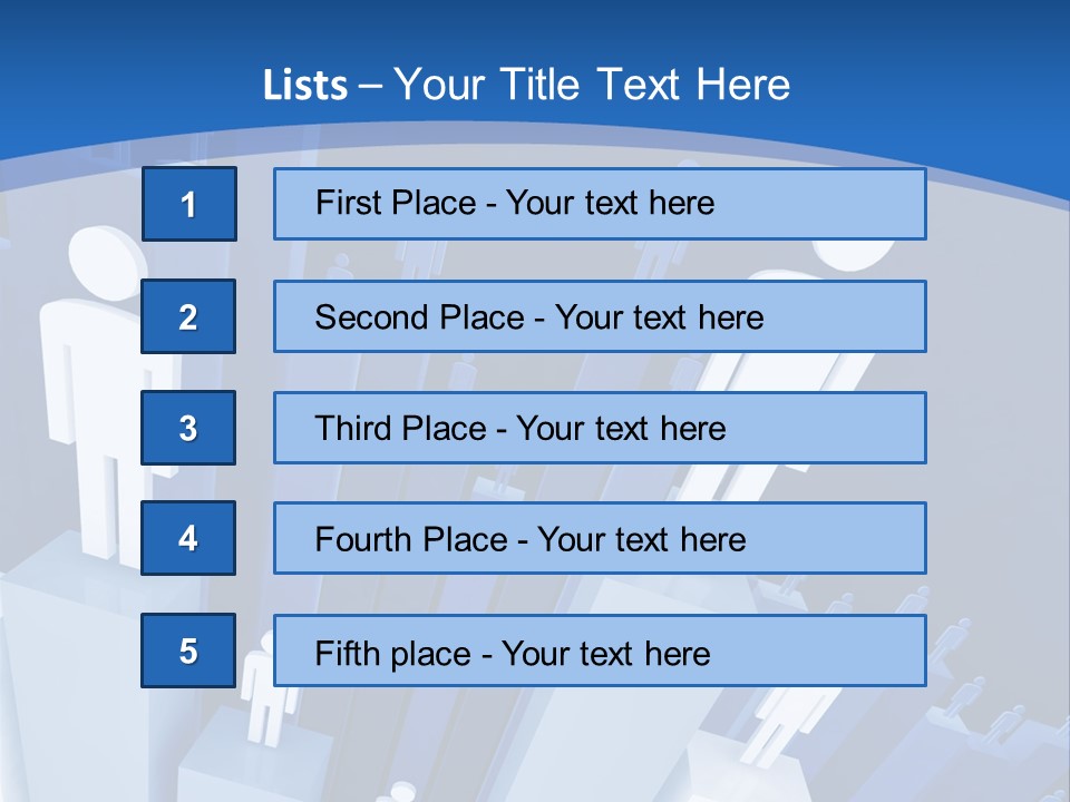 Worker On Business 3D Graph Stat Background PowerPoint Template