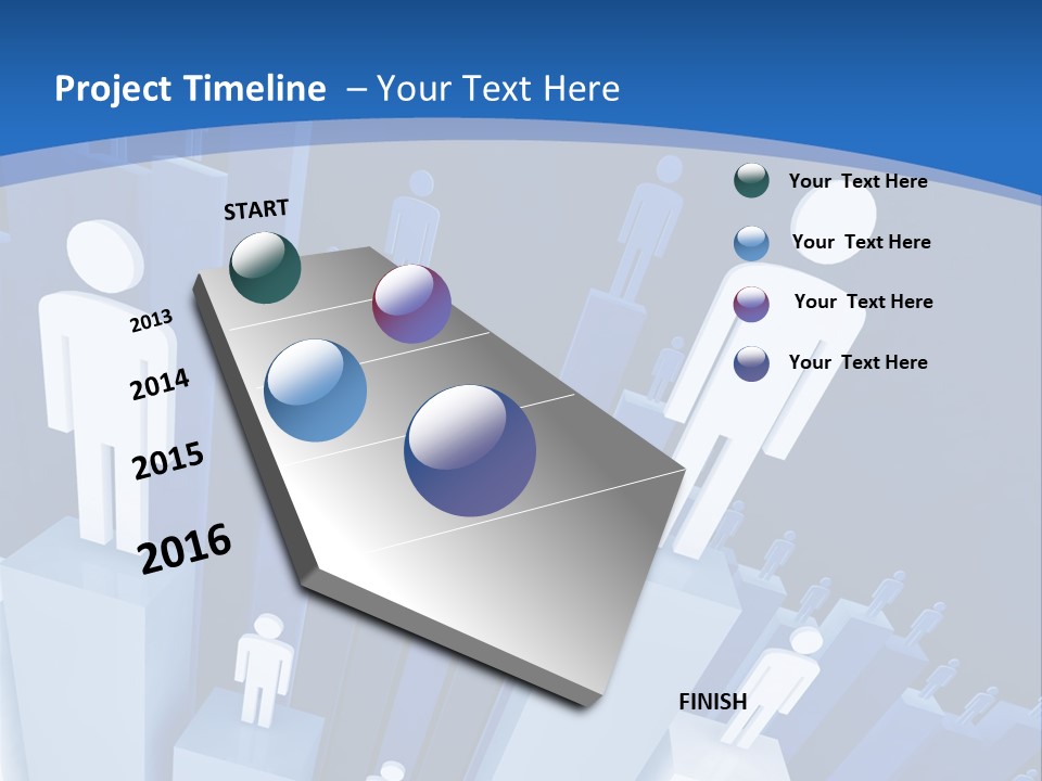 Worker On Business 3D Graph Stat Background PowerPoint Template