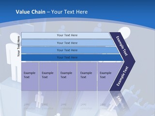 Worker On Business 3D Graph Stat Background PowerPoint Template