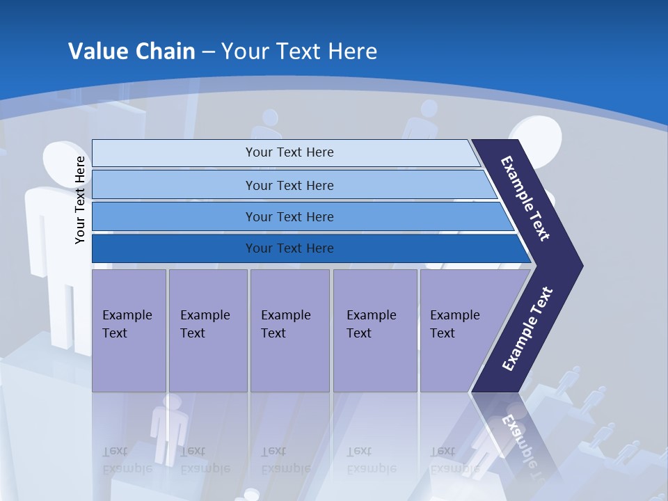 Worker On Business 3D Graph Stat Background PowerPoint Template