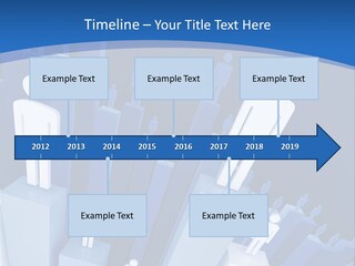Worker On Business 3D Graph Stat Background PowerPoint Template