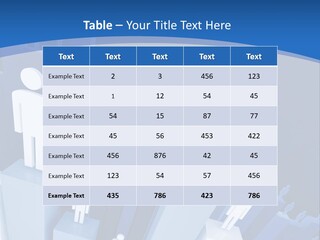Worker On Business 3D Graph Stat Background PowerPoint Template