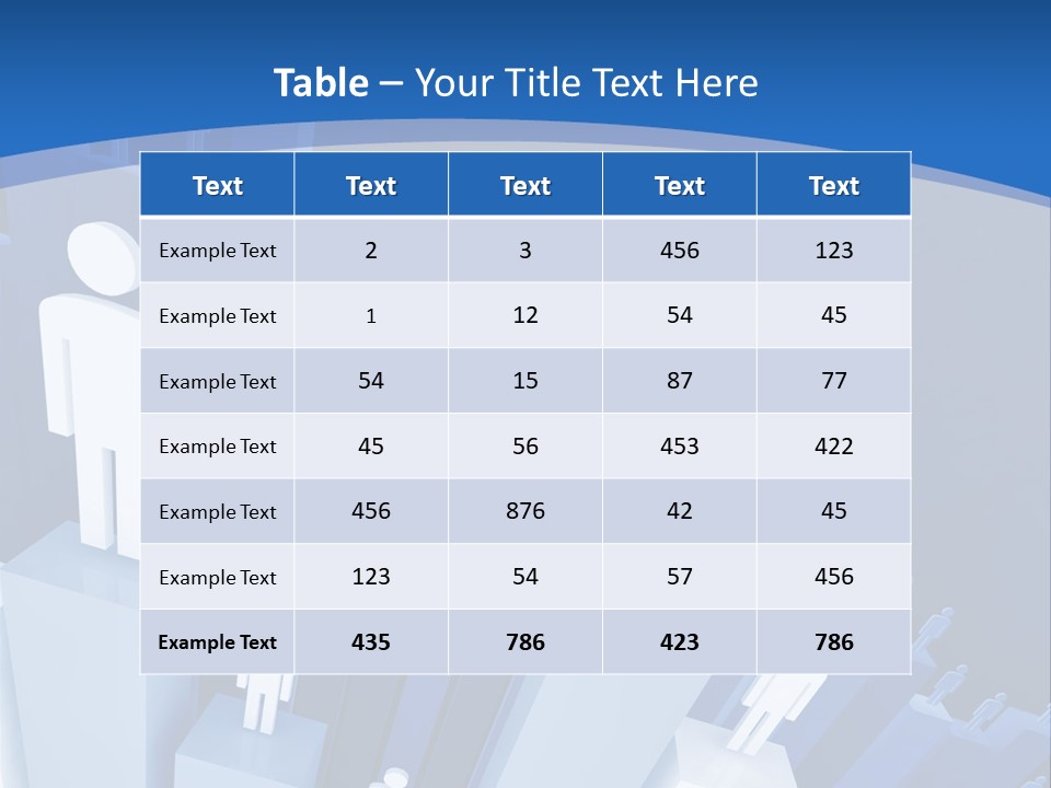 Worker On Business 3D Graph Stat Background PowerPoint Template