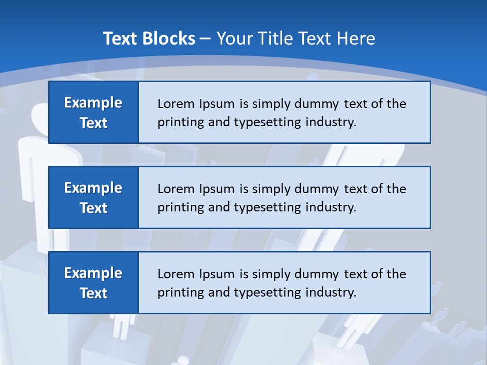 Worker On Business 3D Graph Stat Background PowerPoint Template