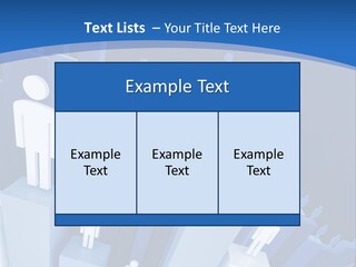 Worker On Business 3D Graph Stat Background PowerPoint Template