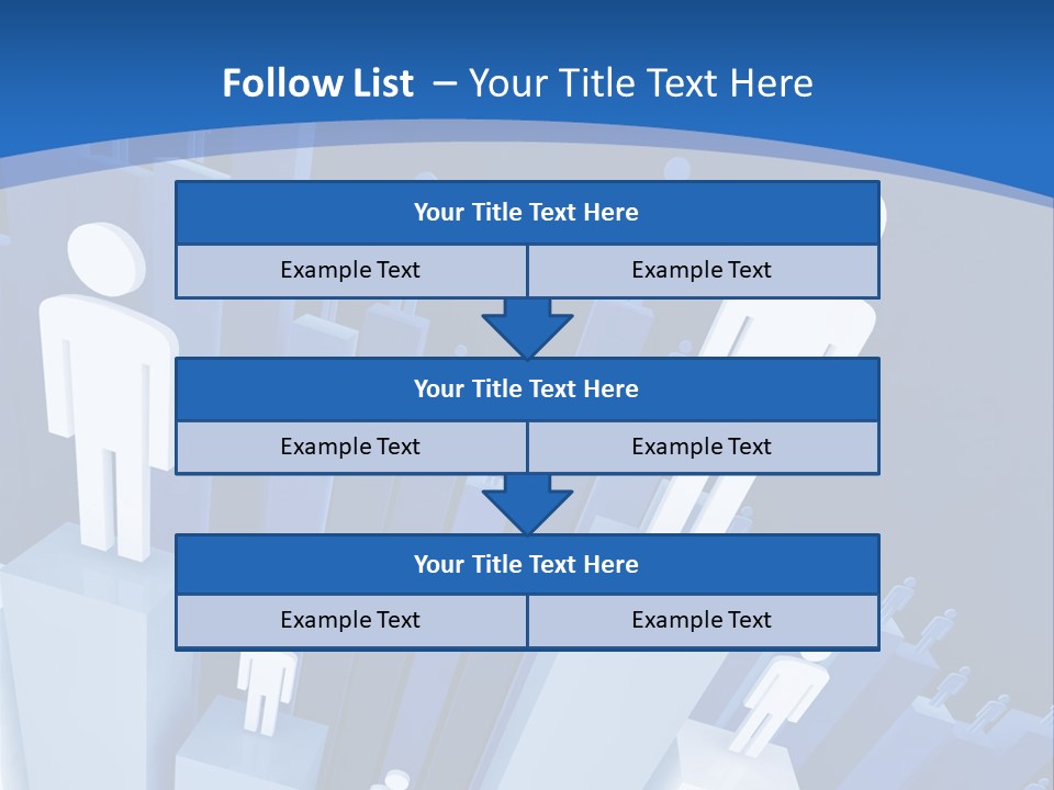 Worker On Business 3D Graph Stat Background PowerPoint Template