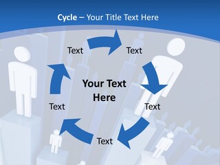 Worker On Business 3D Graph Stat Background PowerPoint Template