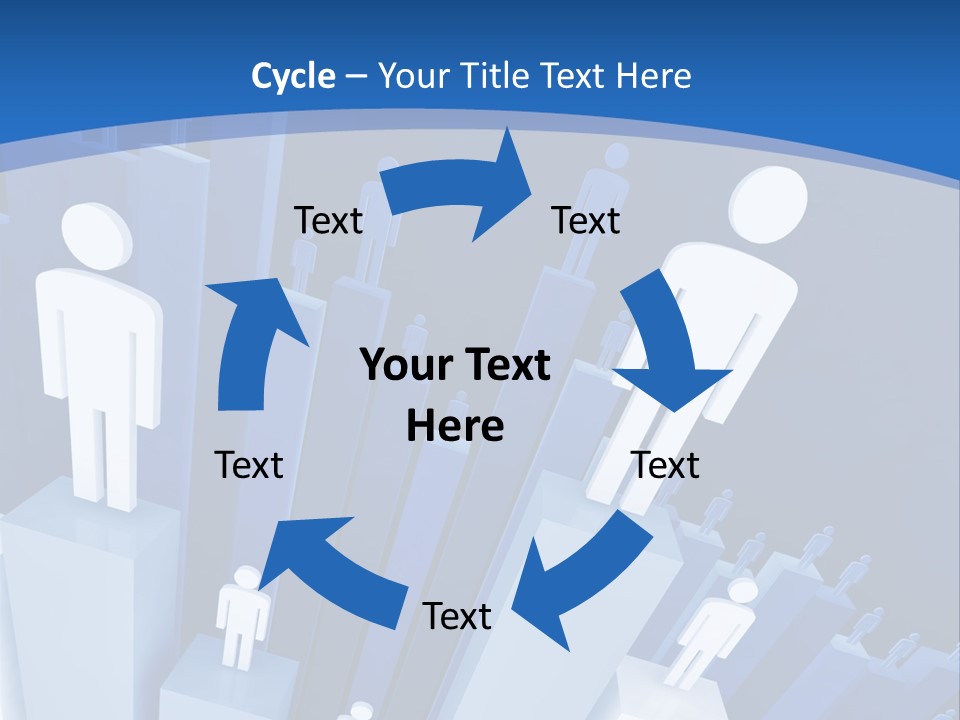 Worker On Business 3D Graph Stat Background PowerPoint Template