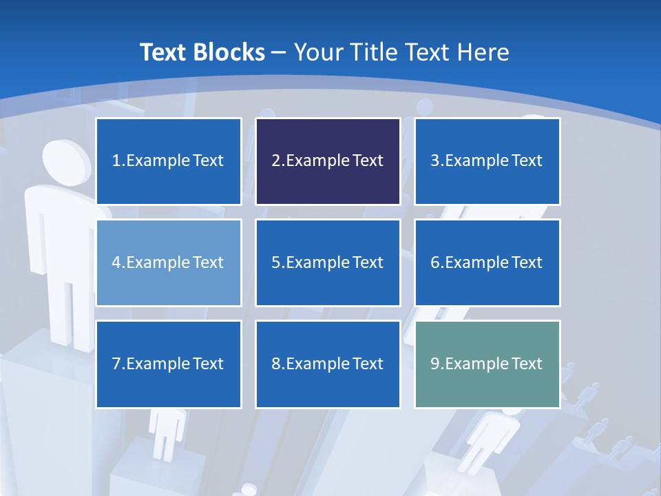 Worker On Business 3D Graph Stat Background PowerPoint Template