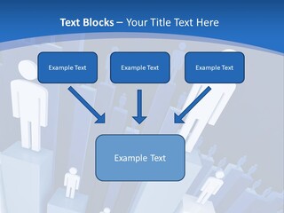 Worker On Business 3D Graph Stat Background PowerPoint Template