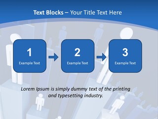 Worker On Business 3D Graph Stat Background PowerPoint Template