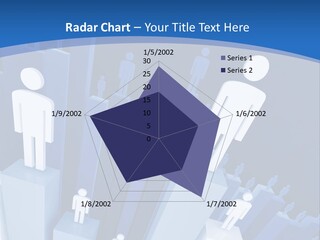 Worker On Business 3D Graph Stat Background PowerPoint Template