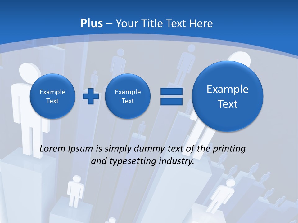 Worker On Business 3D Graph Stat Background PowerPoint Template