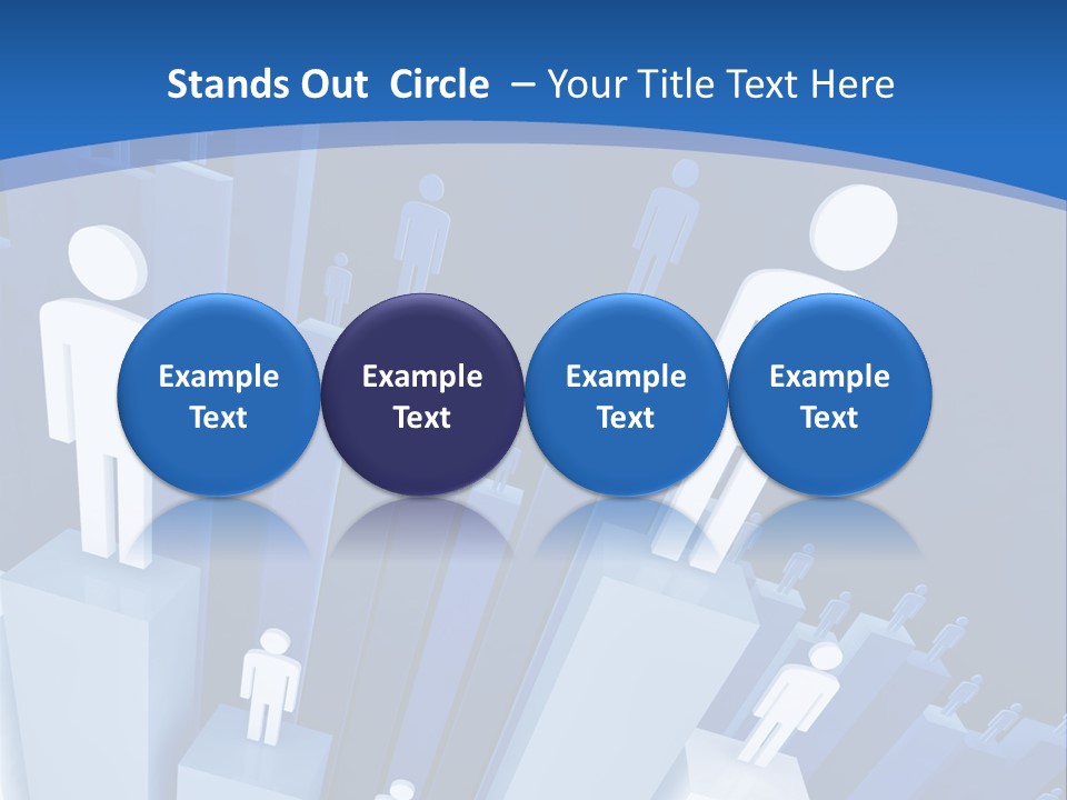 Worker On Business 3D Graph Stat Background PowerPoint Template