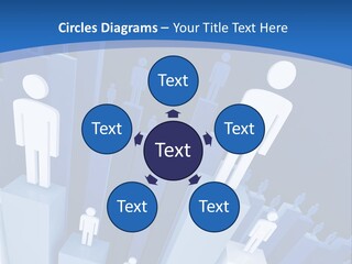 Worker On Business 3D Graph Stat Background PowerPoint Template