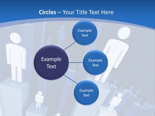 Worker On Business 3D Graph Stat Background PowerPoint Template