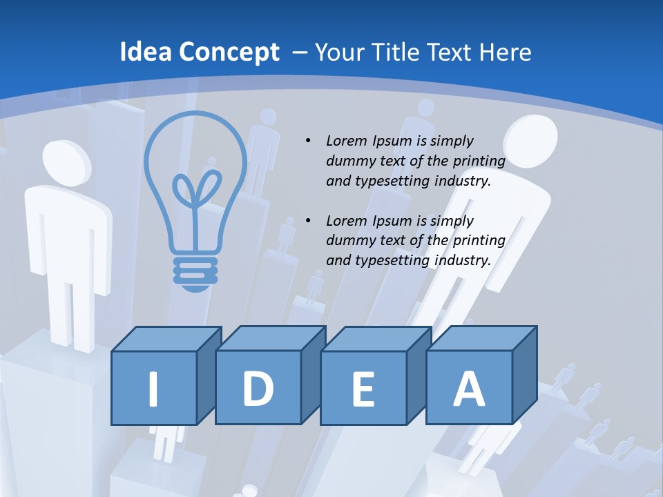 Worker On Business 3D Graph Stat Background PowerPoint Template