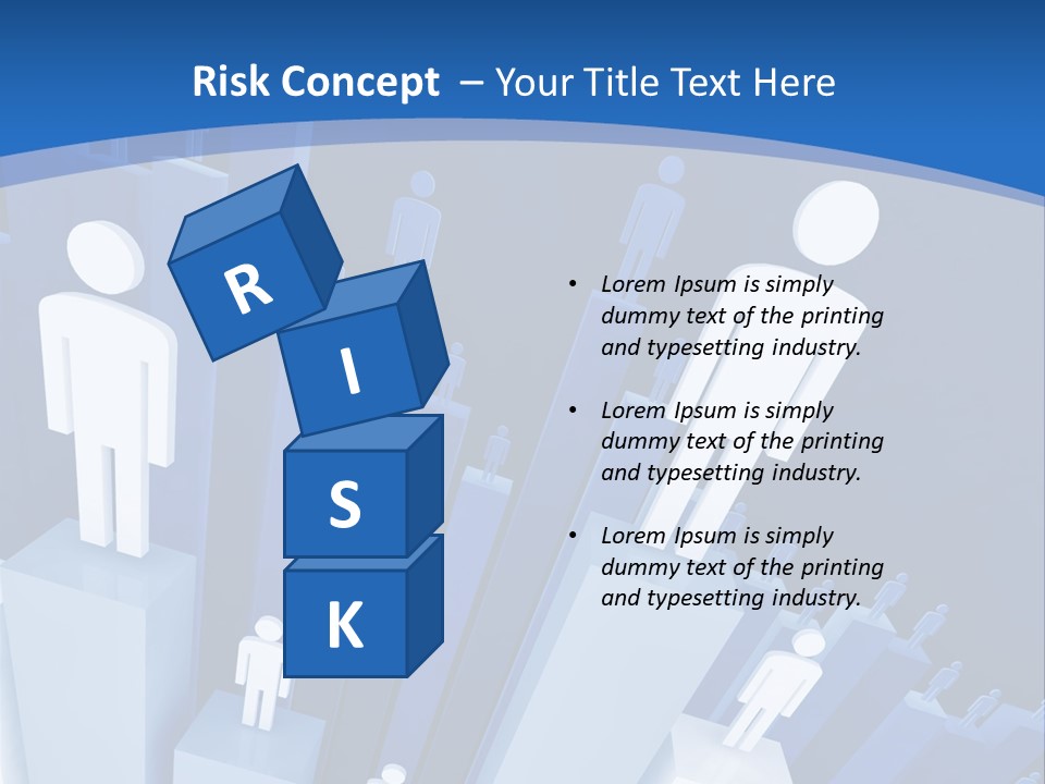 Worker On Business 3D Graph Stat Background PowerPoint Template