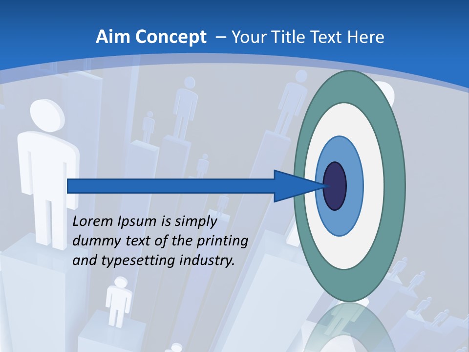 Worker On Business 3D Graph Stat Background PowerPoint Template