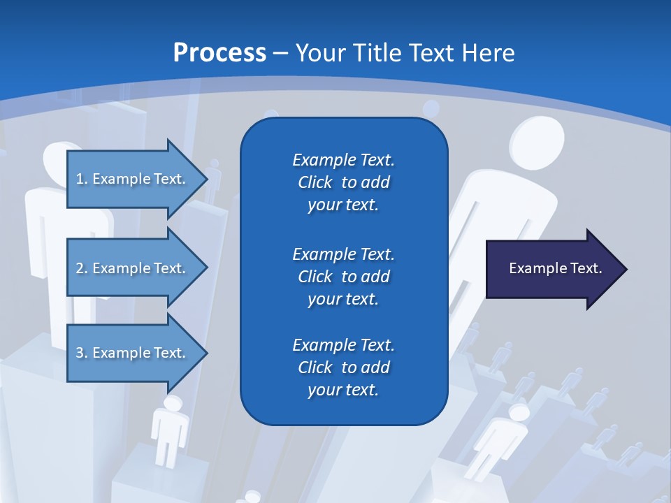 Worker On Business 3D Graph Stat Background PowerPoint Template