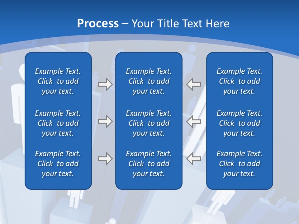 Worker On Business 3D Graph Stat Background PowerPoint Template