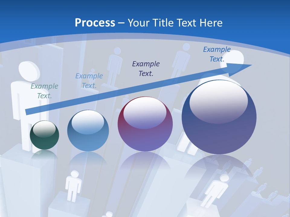 Worker On Business 3D Graph Stat Background PowerPoint Template